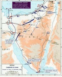 第二次中東戰爭形勢圖