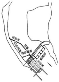 圖1 天生橋二級水電站首部樞紐總體布置與河勢
