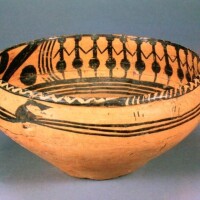 蹈紋彩陶盆
