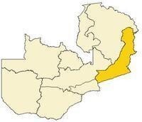 尚比亞東部省 地理位置