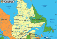 魁北克省地圖