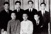 1932年與決瀾社同仁合影，前右一陽太陽