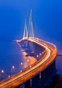 杭州灣跨海大橋夜景