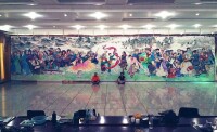 為人民大會堂繪製巨幅中國畫圓滿完成任務