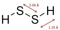二硫化氫結構式及鍵長