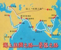 海上絲綢之路路線圖