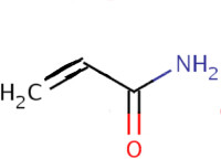 丙烯醯胺的分子結構示意圖