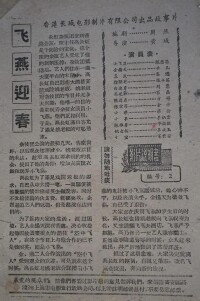 《飛燕迎春》電影說明書