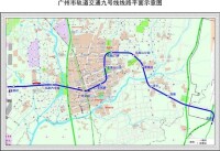 廣州地鐵9號線線路平面示意圖