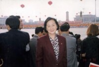張厚粲在國慶50周年觀禮台上，1999年