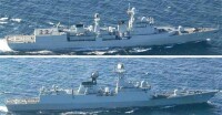日本偵察機拍到中國海軍艦隊通過宗谷海峽