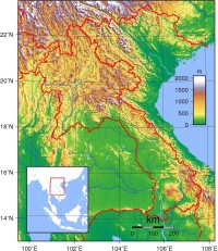寮國地形