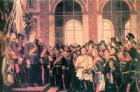 1871年1月德皇威廉一世在凡爾賽宮鏡廳加冕