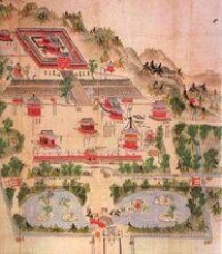 享保17年（1732年）的鶴岡八幡宮繪圖