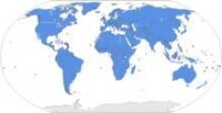 藍色區域是聯合國覆蓋的區域