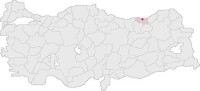 特拉布宗在土耳其的位置