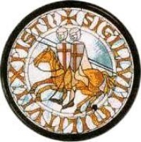 聖殿騎士團雙人騎馬徽章