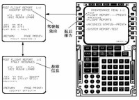 MCDU上顯示BITE信息示例