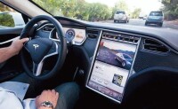 特斯拉(Tesla)Model S 測試版轎車內飾