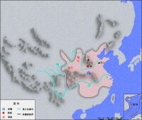 商朝的統治區域，以現在的河南為中心。