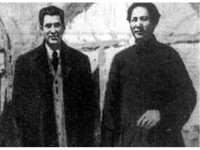 漢斯·希伯採訪毛澤東合影