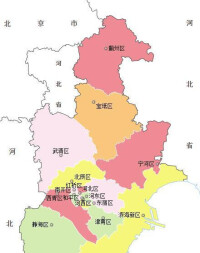 天津區劃圖