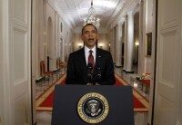 美國總統巴拉克·奧巴馬宣布行動戰果