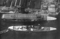 早期的“赤城號”航母與“長門”號戰列艦