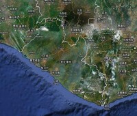 賴比瑞亞衛星地圖
