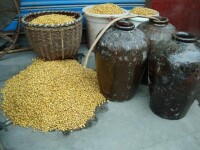 手工釀造玉米酒過程
