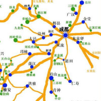 本線路在四川鐵路網中位置