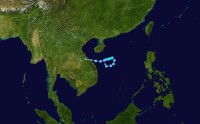 颱風海棠 路徑圖