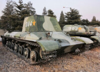 安放在中國坦克博物館的底盤