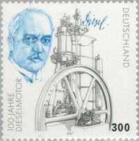 魯道夫·狄賽爾紀念郵票