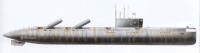 659型巡航導彈核潛艇側視圖