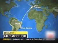 （圖）法航失蹤航班原定從里約熱內盧飛往巴黎（示意圖）