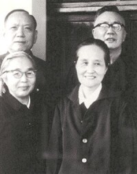 1972年陳省身夫婦與華羅庚夫婦在北京合影