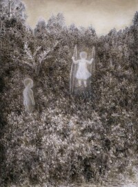 周紅[夢之意象-白裙子]布面油畫200x150cm.2011.