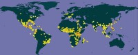 尼羅羅非魚世界分布圖