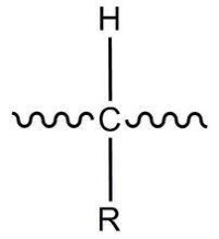 分子鏈中與R基連接的碳原子結構