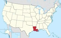 路易斯安那州在美國的地理位置