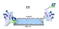 車公庄站站內立體圖（2號線）
