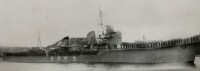 1942年3月28日在浦賀船渠進行交接儀式的風雲號