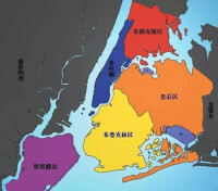 紐約市五區地圖
