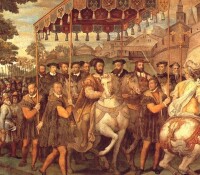 法蘭西斯和查理五世1540年1月進入巴黎