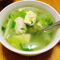 白菜豆腐湯