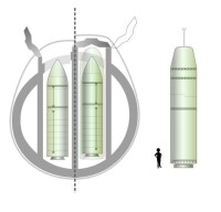 凱旋級可兼容M45和M51導彈（從左至右依次為M45、M51、三叉戟）