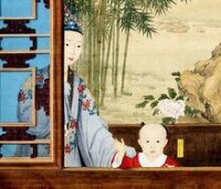 弘曆妃及童年畫像