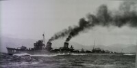 1929年11月在宮津灣全速試航的敷波