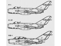 殲-5各型線圖